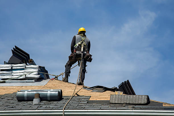 Professional Roofing technician working in Pine Bush, NY